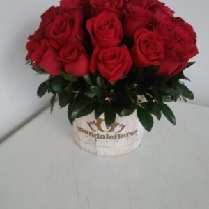 Barril bouquet con 40 rosas
