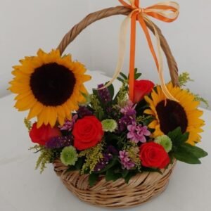 Canasta con Girasol