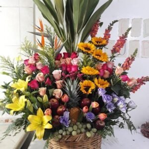 Canasta Madre perla con Fruta
