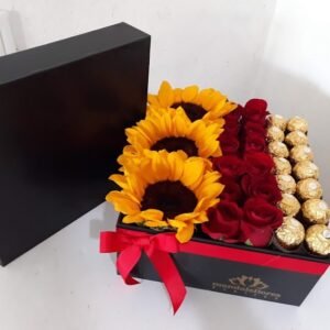 Caja 36 Dolche con 3 Girasoles