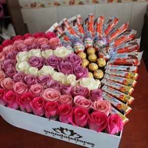 Caja Corazon Grande Dulce Niña Blanca