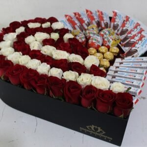 Caja Corazon Grande Dulce Niña en Negro