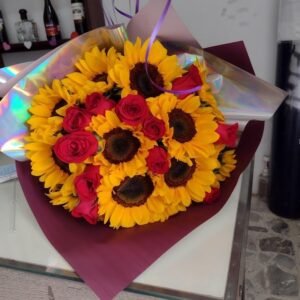 Ramo 15 Girasoles y 15 Rosas