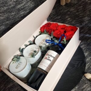 Caja Vinum con botanas no incluye botella