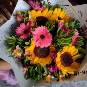 Ramo de Girasoles y Gerberas