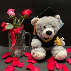 Osito gris de graduacion 30cm