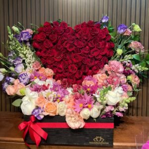 Corazon con jardin