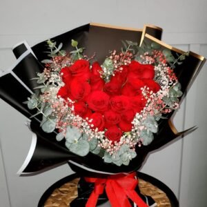 Ramo corazon 20 rosas