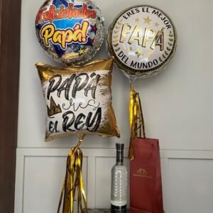 3 globos c/ botella maestro dobel 700ml