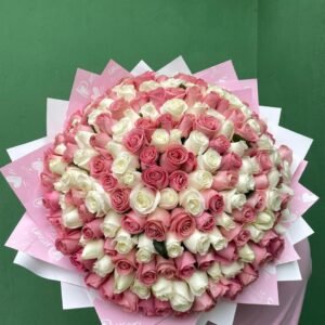 Ramo 200 rosas espiral