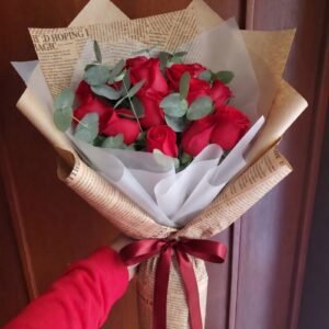 Ramo 15 rosas c/dolar
