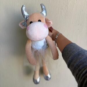 Vaca Ballet plateada 40cm