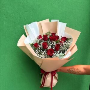 11 Rosas con gypso